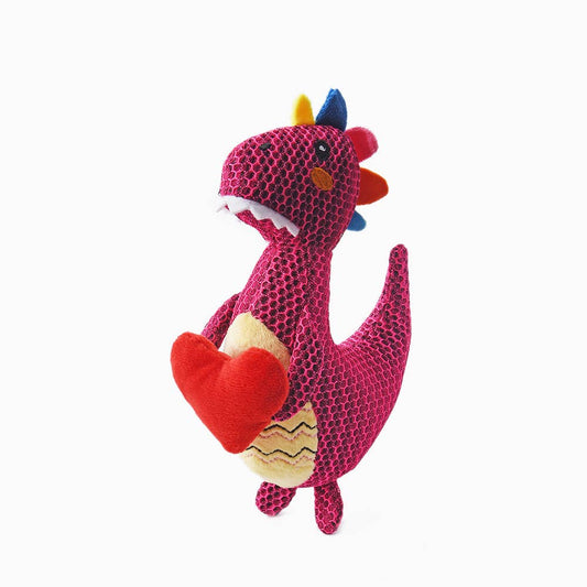Hugsmart Products Inc - HugSmart Pet - Dinosaur Land  | Rexy - Dog Plush Toy - Small
