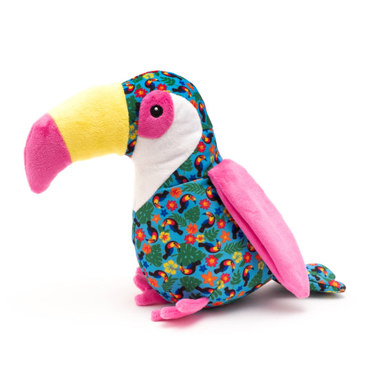 The Worthy Dog - Toucan Toy - Blue / Small