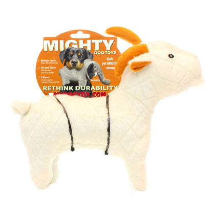 Tuffy Dog Toys - VIP Products - Mighty Farm Goat, Plush, Squeaky Dog Toy - Doot's Pet LLC Collars For A Cause