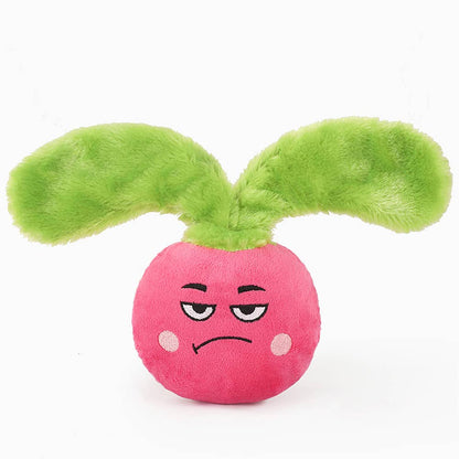 Hugsmart Products Inc - HugSmart Pet - Feisty Veggie | Radish - Dog Plush Toy
