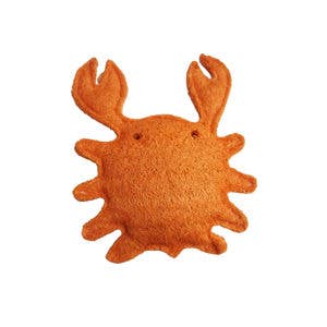 Barker's Bowtique - Hip Doggie -  Organic Vegetable Dental Toy - Crab - S