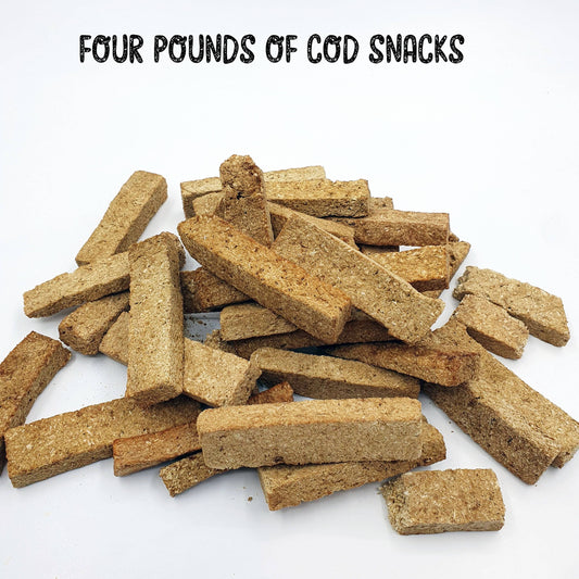 Bulk Bin Treats -TickledPet - Cod Snacks - Protein Packed Snacks Made of 100% Cod - 4oz