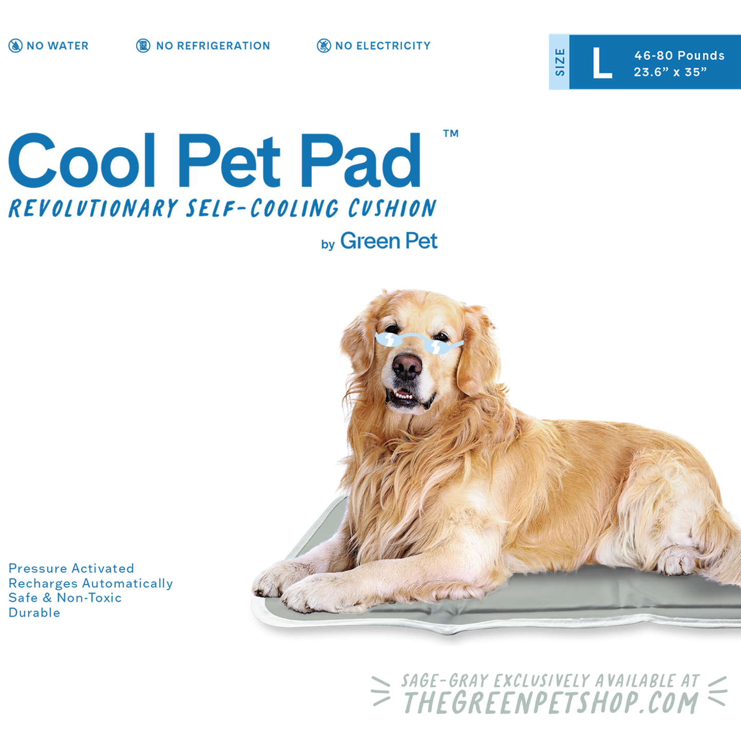 The Green Pet Shop - Cool Pet Pad