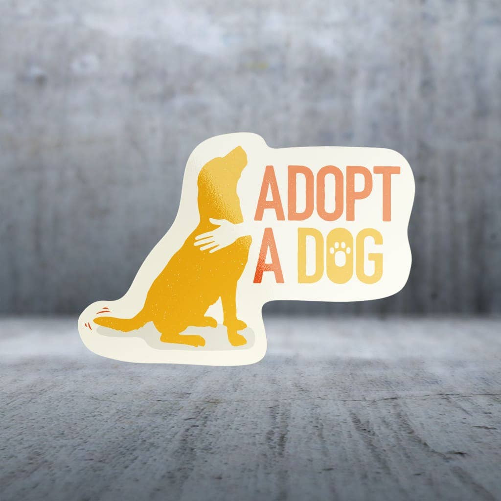 Two Feet Treats - Adopt a Dog - Sticker