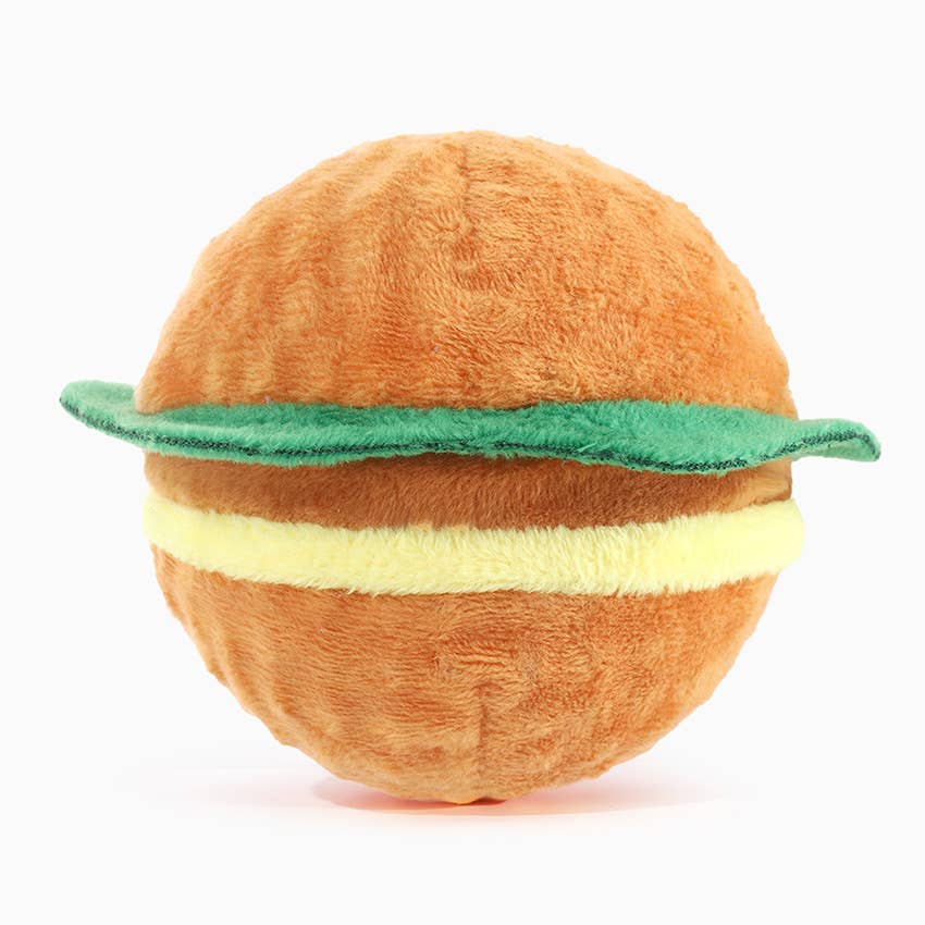 Hugsmart Products Inc - HugSmart Pet - Food Party | Hamburger - Dog Ball Toy