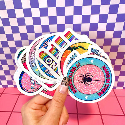 Stickers X Ashley Bexar - Dog Mom Dogs Funny Dog Witchy Waterproof Vinyl Sticker - Matte / I want LOOSE stickers