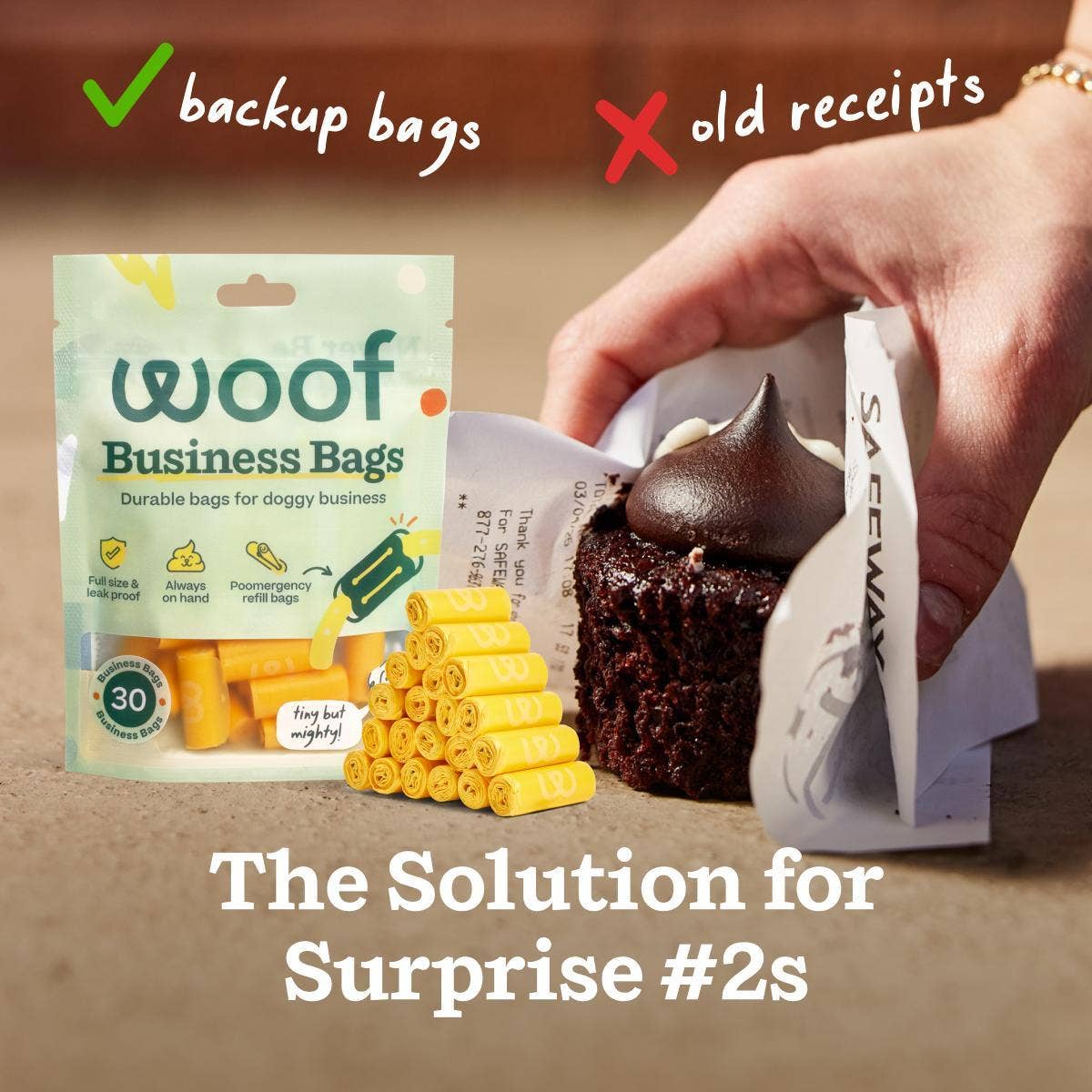 Woof - Poomergency Refills - 30 Pack - Doot's Pet LLC Collars For A Cause