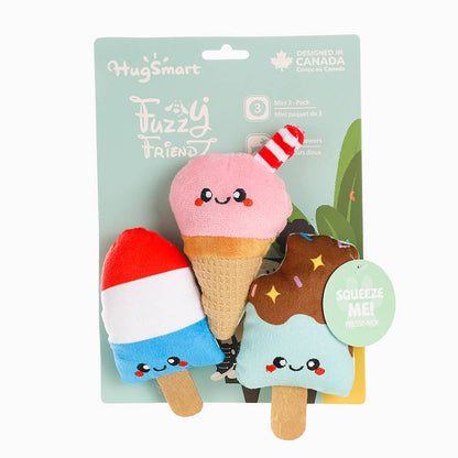 Hugsmart Products Inc - HugSmart Pet - Food Party | Cool Pup - Dog Plush Toy