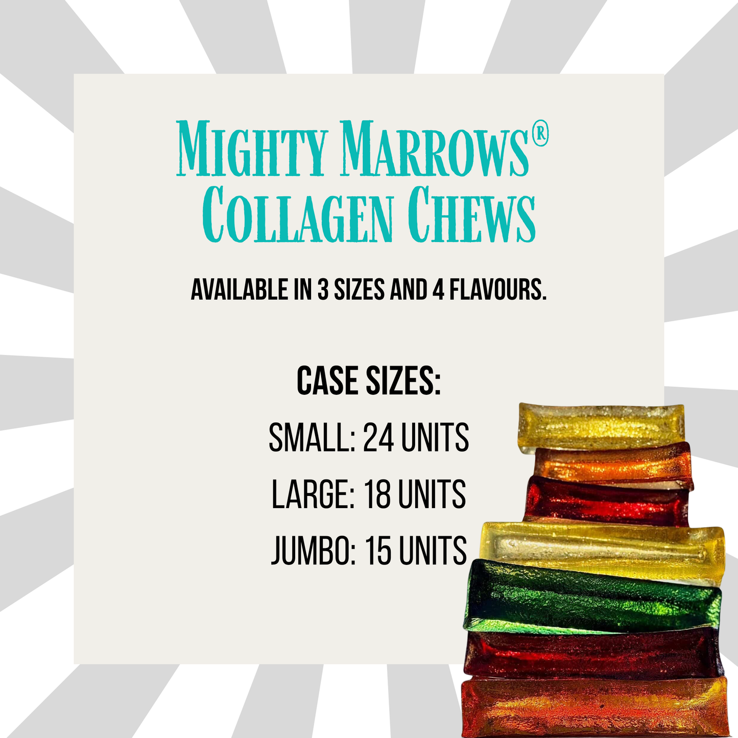 Wag & Bright Supply Co. - Mighty Marrows Collagen Dental Chew - Bacon