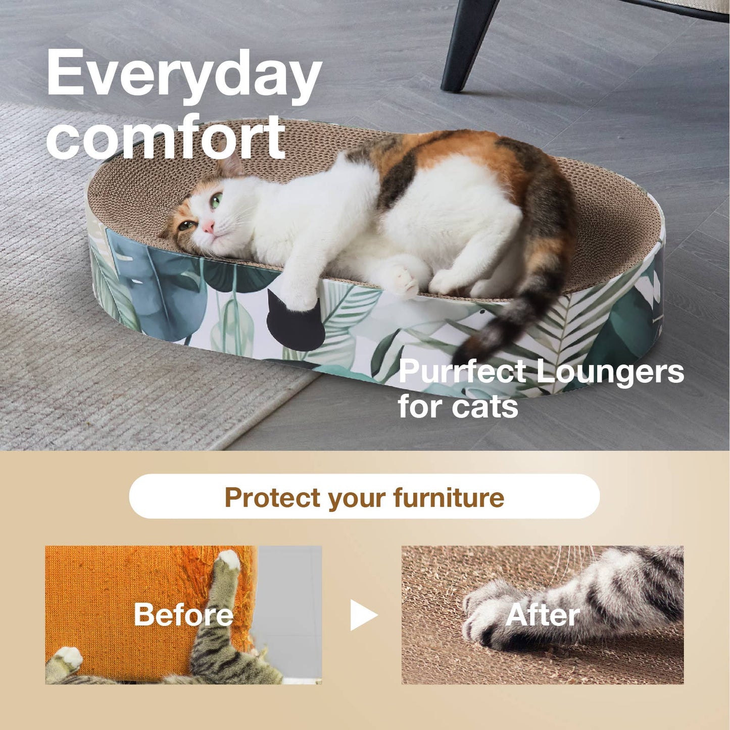 MOON-X USA, INC. - Cozy Cat Scratcher Bowl Capsule (Go Green)