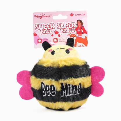 Hugsmart Products Inc - HugSmart Pet - Woof Love  | Bee Mine - Dog Ball Toy