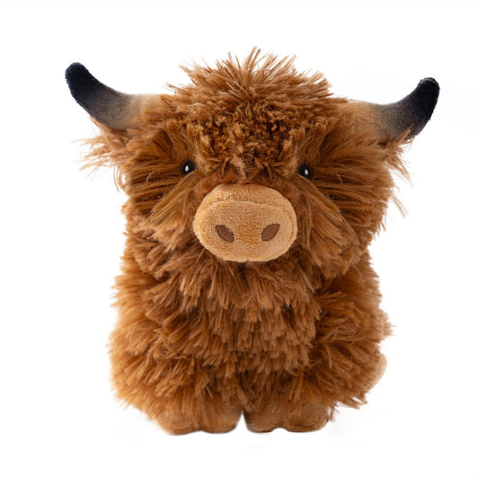 Tall Tails - Highland Cow with Squeaker Dog Toy