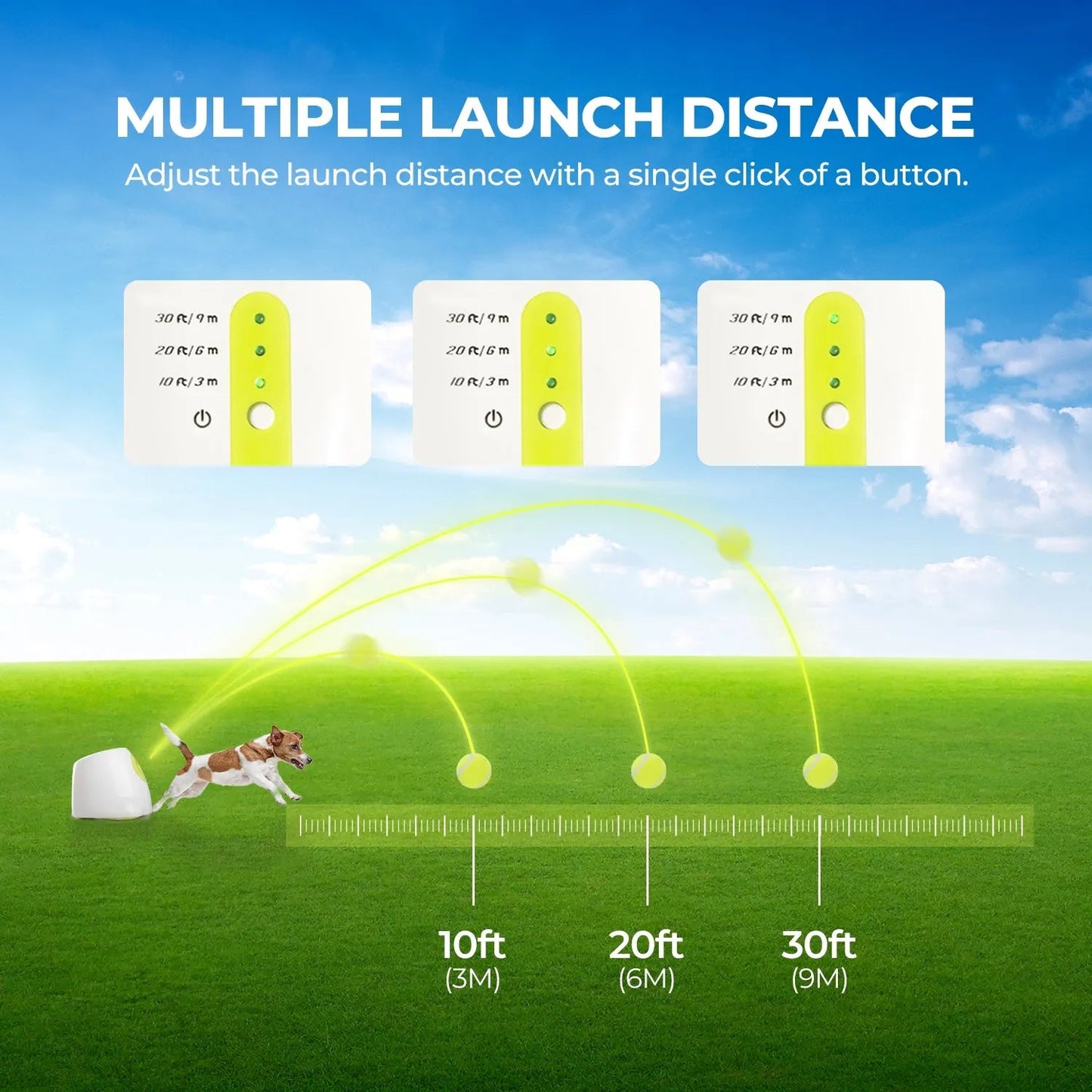 Mini Hyper Fetch Automatic Ball Launcher For Small Dogs - Doot's Pet LLC Collars For A Cause