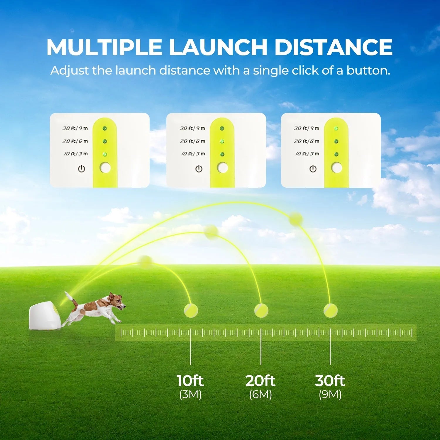 Mini Hyper Fetch Automatic Ball Launcher For Small Dogs - Doot's Pet LLC Collars For A Cause