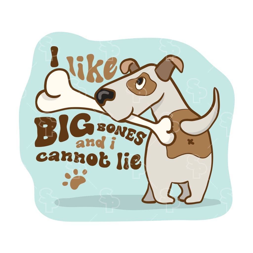 Two Feet Treats - I Like Big Bones - Sticker