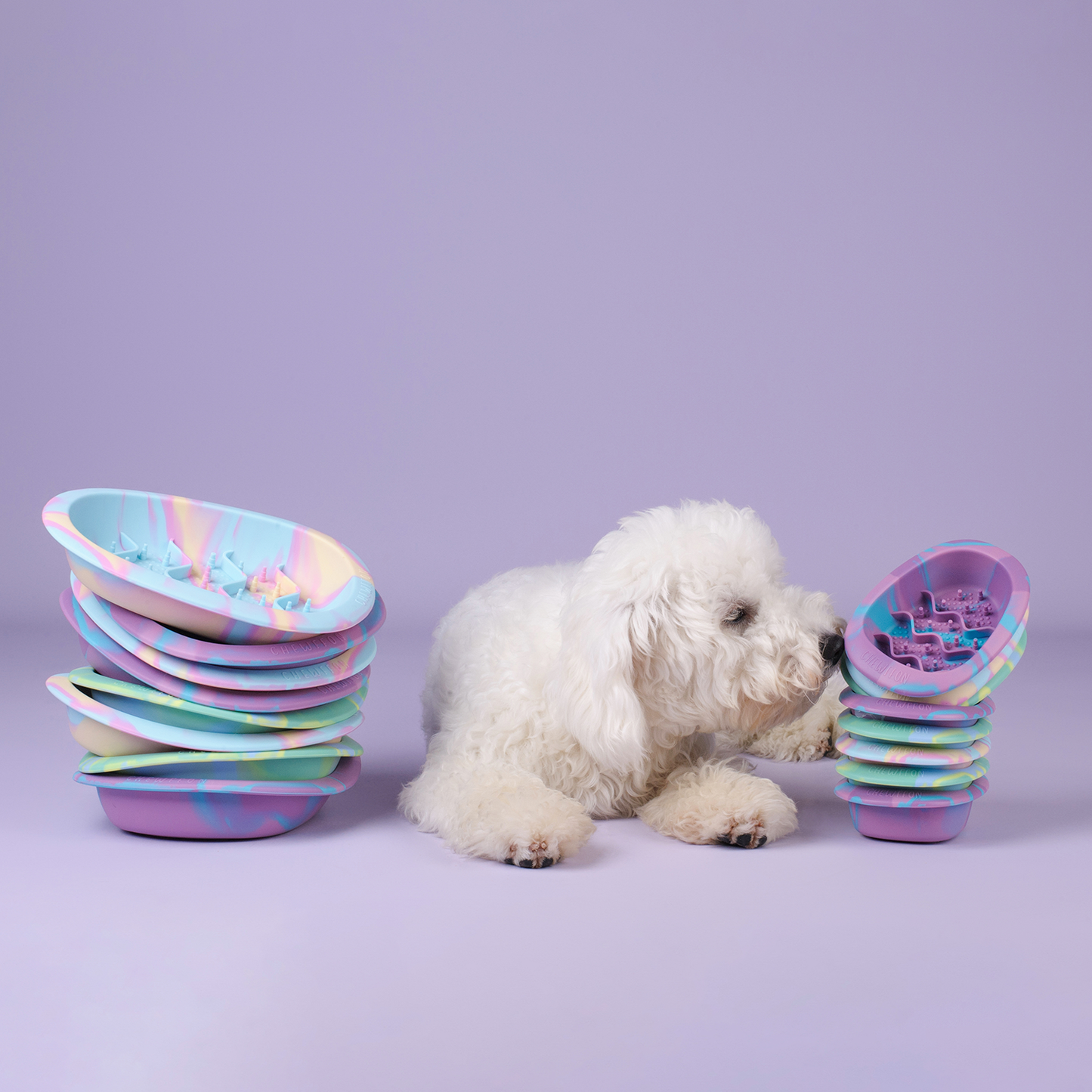 CHEWFFON - CHEWFFON Interactive Dog Lick Bowl-Blueberry Large