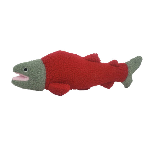 Barker's Bowtique - Seymour the Salmon Fleece Dog Toy