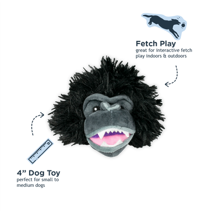 Tall Tails - Gorilla 2-in-1 Fetch Ball Dog Toy