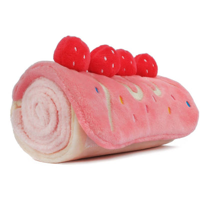 CHEWFFON - CHEWFFON Strawberry Roll Cake Dog Puzzle Toy