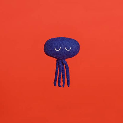 Ware of the Dog - Wool Octopus Cat Toy - Blue