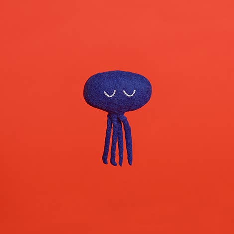 Ware of the Dog - Wool Octopus Cat Toy - Blue