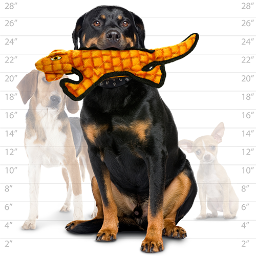 Tuffy Dog Toys - VIP Products - Tuffy Desert Gila Monster, Durable, Tough, Squeaky Dog Toy - Doot's Pet LLC Collars For A Cause