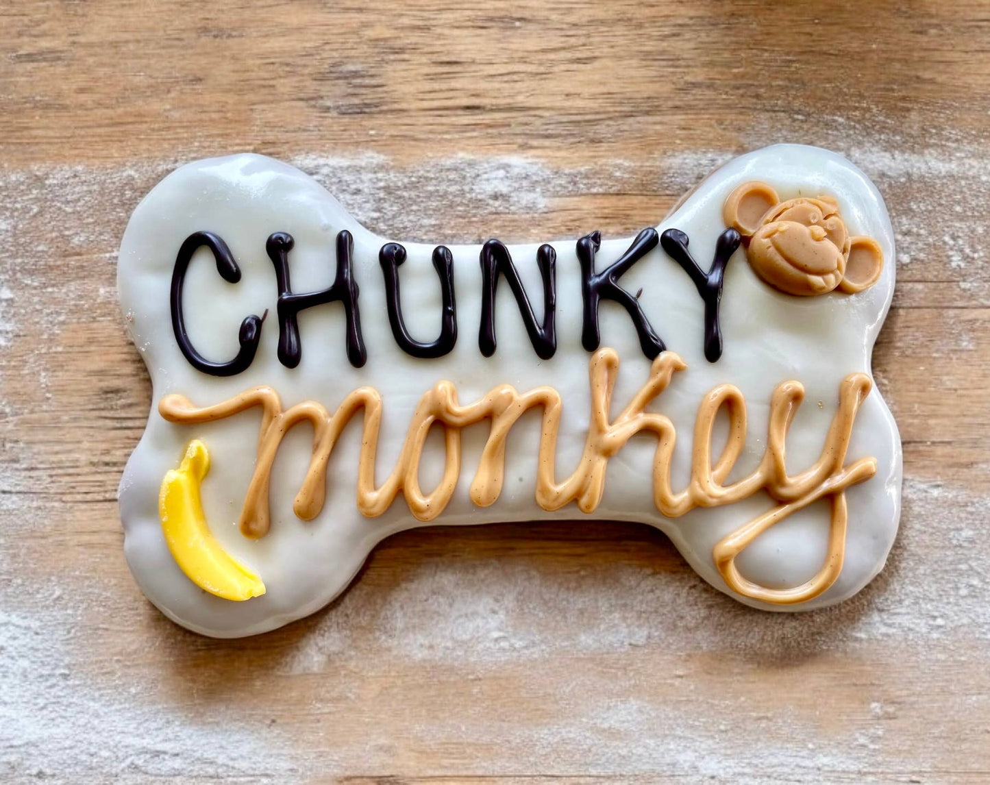 YumYum4DOGS - 6 inch Chunky Monkey Bone dog treat- Single - Doot's Pet LLC Collars For A Cause