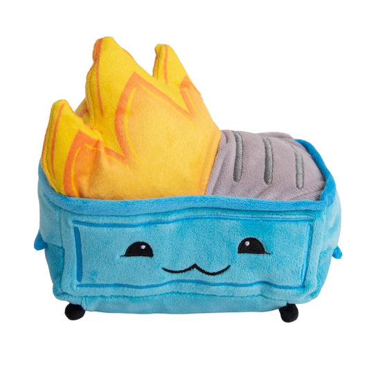 SnugArooz Dumpster Fire Plush Dog Toy 6.5"