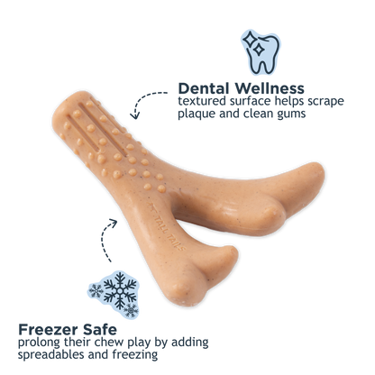 Tall Tails - Peanut Butter-Scented Antler Chew Dog Toy - Medium