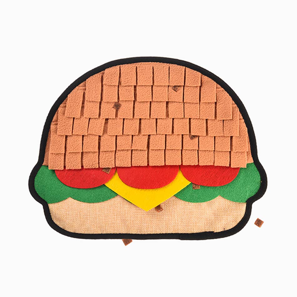 Hugsmart Products Inc - HugSmart Pet - Whisker Mat | Hamburger - Snuffle Toy