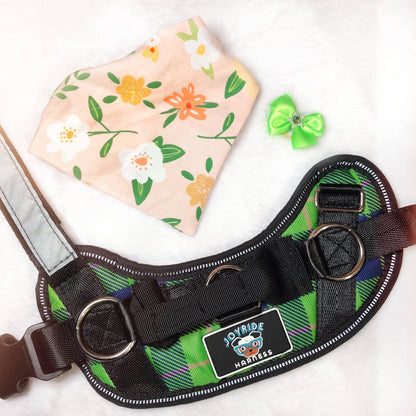 Joyride Harness - Spring Plaid Joyride Basic Essential Dog Harness 1.0 SM, LG, XL