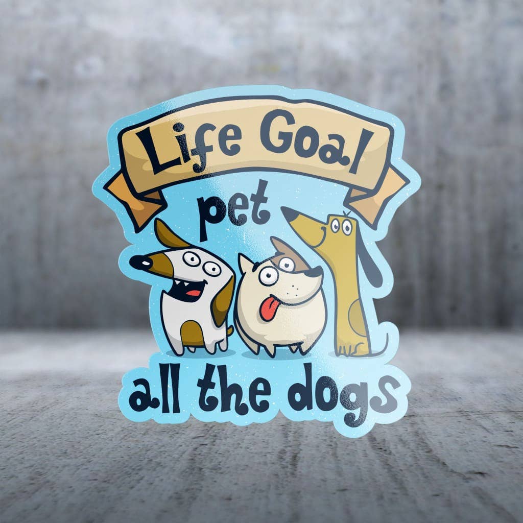Two Feet Treats - Pet All The Dogs - Sticker