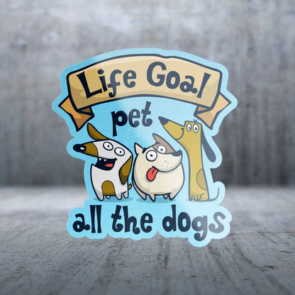 Two Feet Treats - Pet All The Dogs - Sticker