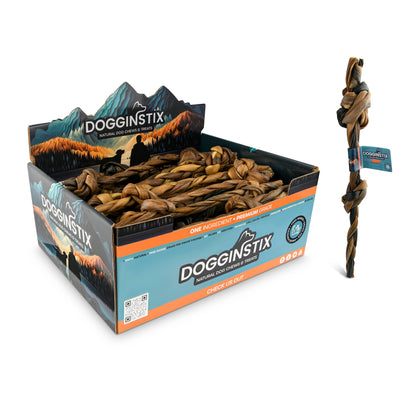 Doot's Chew Bar - Dogginstix - Braided Sticks Lamb Collagen Double Knots