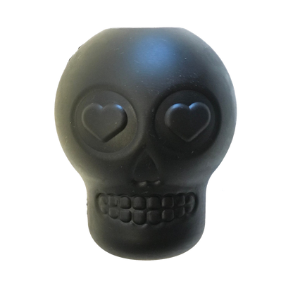 Magnum Sugar Skull eDispenser Ultra-Durable Chew Toy & Treat Dispenser - Black