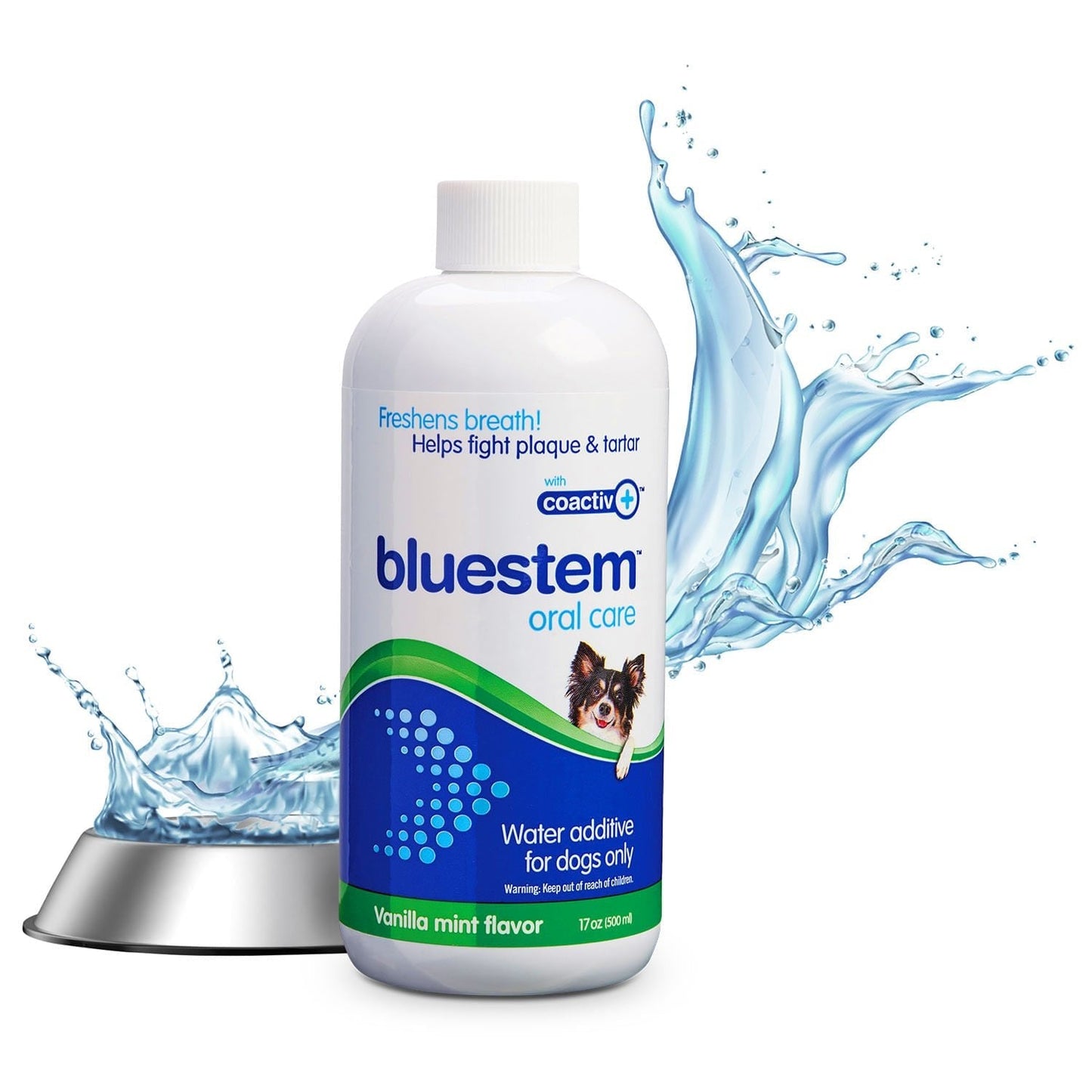 bluestem Water Additive for Dogs Only, Vanilla-Mint, 17 fl oz