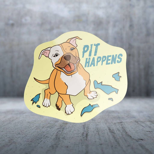 Two Feet Treats - Pit Happens - Sticker