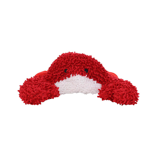 Tuffy Dog Toys - VIP Products - Mighty Microfiber Ball Med Crab Red, Squeaky Dog Toy