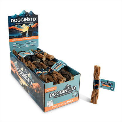 Doot's Chew Bar - Dogginstix - 6" Braided Lamb Collagen Sticks - Doot's Pet LLC Collars For A Cause