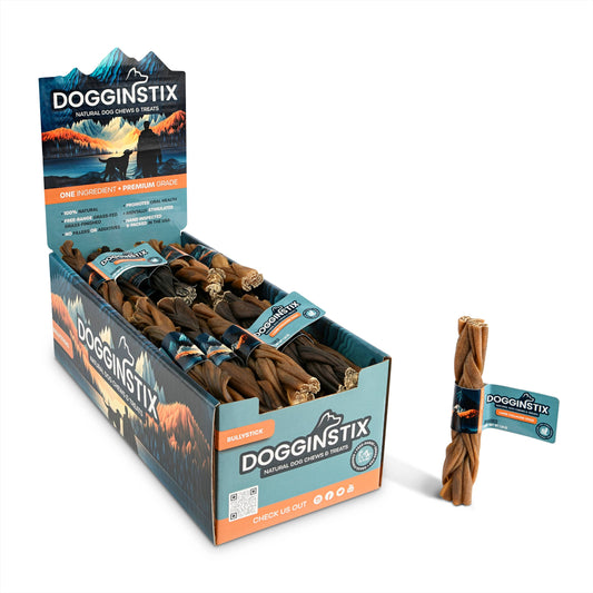 Doot's Chew Bar - Dogginstix - 6" Braided Lamb Collagen Sticks - Doot's Pet LLC Collars For A Cause