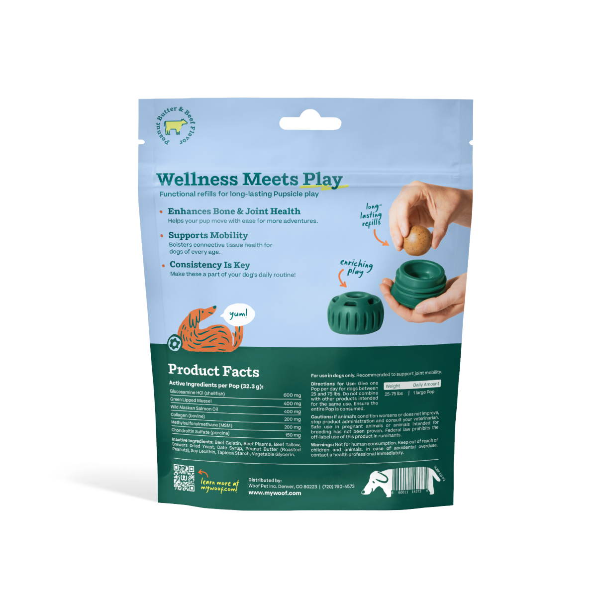 Woof - Joint Health Wellness Pops - Large