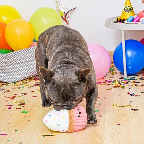 Hugsmart Products Inc - HugSmart Pet - Pooch Sweets | Cupcake - Dog Plush Toy