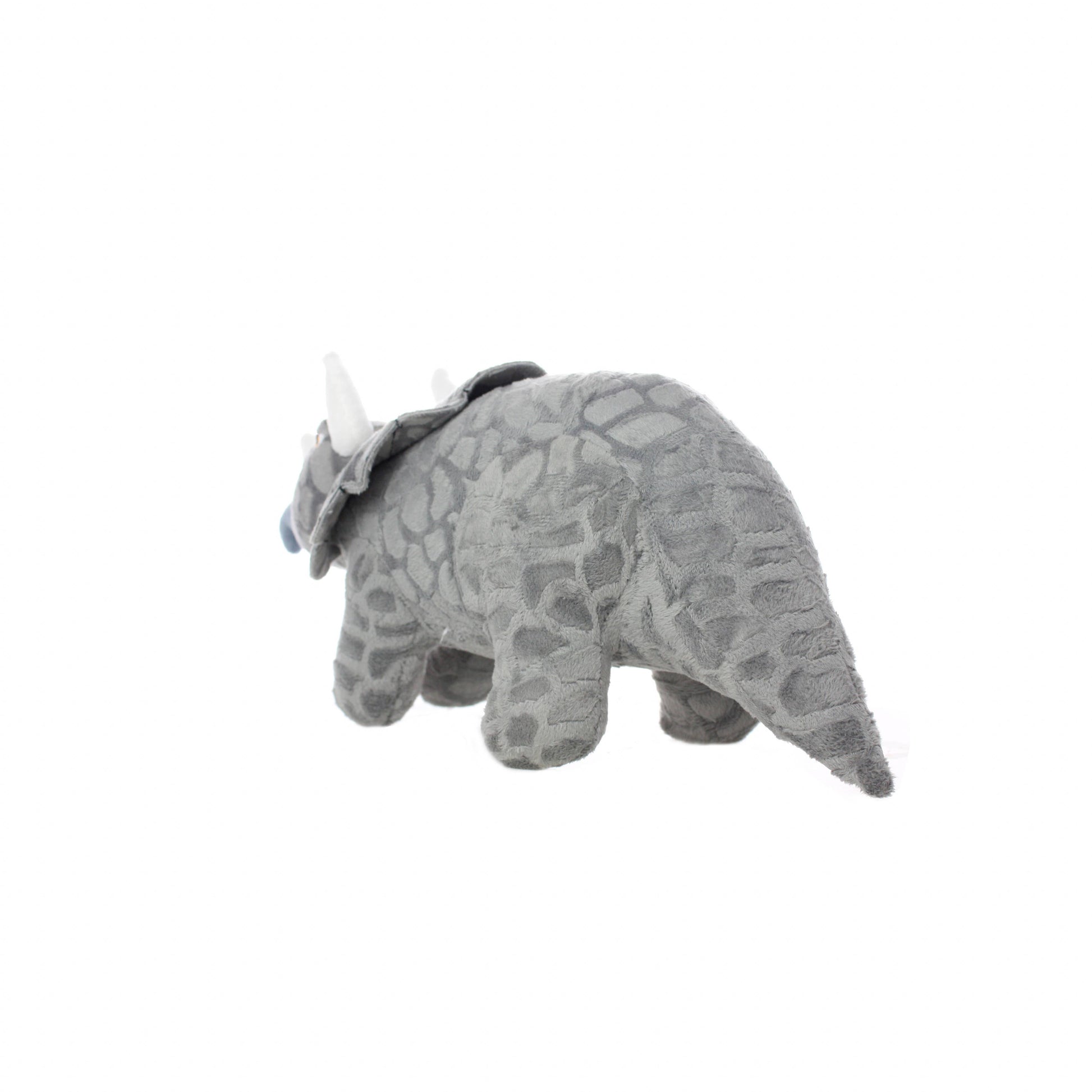 Tuffy Dog Toys - VIP Products - Mighty Dinosaur Triceratops, Plush, Squeaky Dog Toy - Doot's Pet LLC Collars For A Cause