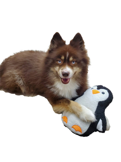 Barker's Bowtique - Polly the Penguin Fleece Dog Toy