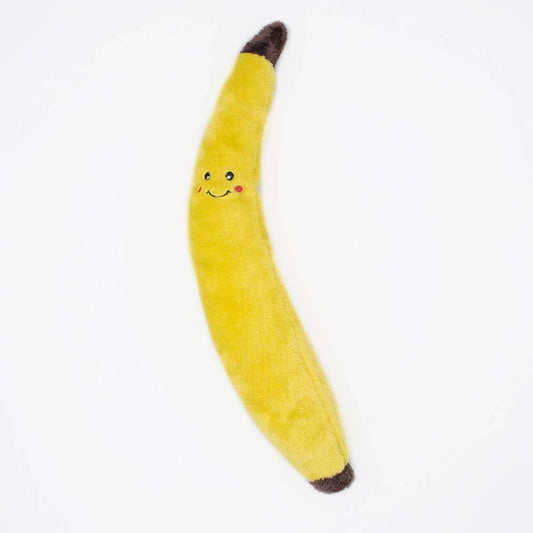 ZippyPaws - Jigglerz® - Banana - Plush Dog Toy