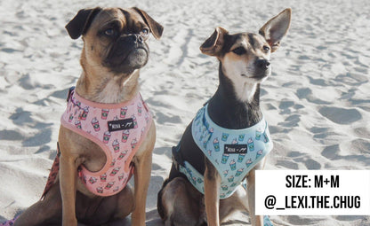 Mina + Pup - Pink Pupshake Adjustable Dog or Cat Harness