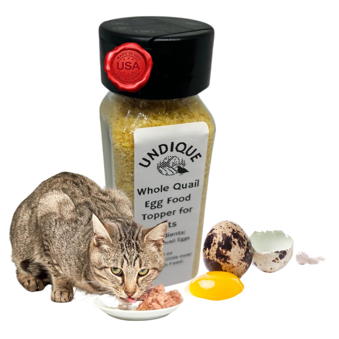 Quailicious Boost - Made in USA High-Protein Quail Egg Cat Food Topper, Freeze-Dried for Cat Digestive Health - Nutrient-Rich, Grain-Free Digestive Support for Cats, Ideal for Picky Eaters - Doot's Pet LLC Collars For A Cause