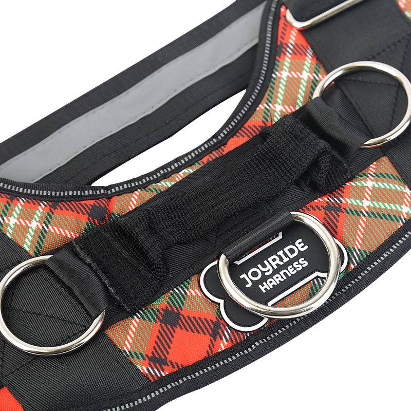 Joyride Harness - Christmas Plaid Joyride Basic Essential Dog Harness 1.0 SM, LG, XL