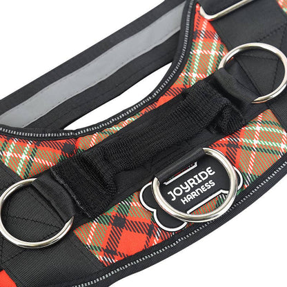 Joyride Harness - Christmas Plaid Joyride Basic Essential Dog Harness 1.0 SM, LG, XL