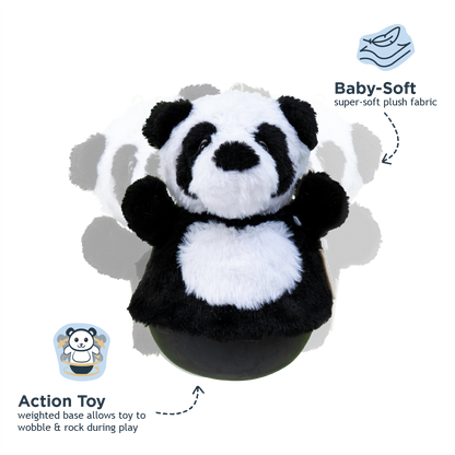Tall Tails - Panda Roly Poly Dog Toy